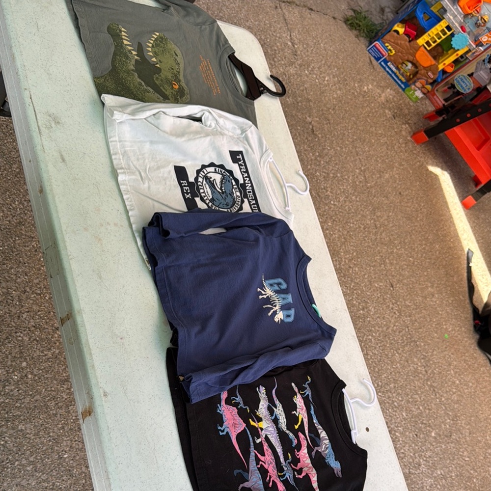 GAP Kids Graphic T-Shirt Set - Blue, Black, Gray, White